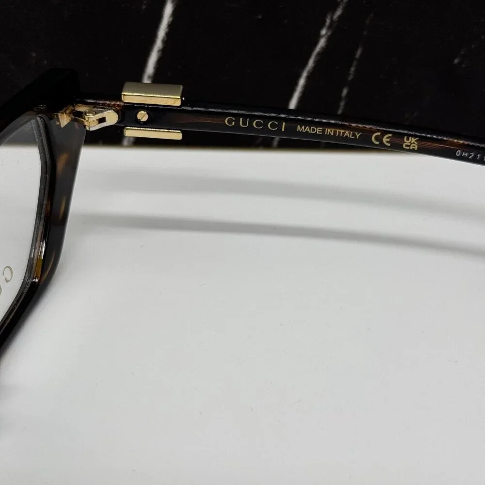 NEW GUCCI EYEGLASSES GG1683O 003 WOMEN HAVANA EYEWEAR GUCCI